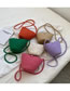 Fashion Green Cotton Wire Weaving Large -capacity Messenger Bag
