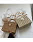 Fashion Khaki Storlon -locking Square Messenger Bag