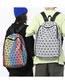 Fashion Colorful Laser Colorful Rhombus Large Capacity Backpack