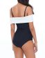 Fashion Black Bow Connecting Swimsuit