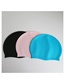 Fashion Pink Silicone Waterproof Swimming Hat