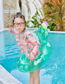 Fashion Strawberry Sponge Bottom Pants Circle (suitable For 1-5 Years Old) Pvc Cartoon Inflatable Swimming Ring