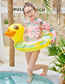 Fashion Sequenant Cute Dinosaur Swimming Ring (pink) (suitable For 4-9 Years Old)) Pvc Sequins Little Dinosaur Swimming Ring