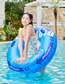 Fashion Yellow Double Airbags Back Swimming Ring 100#with Handlers (440g) Fat People Pvc Dual Airbags Backbone Card Swimming Ring