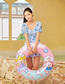 Fashion Chicken Cubs Swimming Ring 60#(110g) Suitable For 2-4 Years Old Pvc Cartoon Printed Swimming Ring