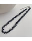 Fashion Black Color Pearl Chain Black Poor Pearl Beads Necklace
