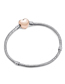 Fashion Rose Gold Chain Copper Silver -plated Snake Bone Chain Buckle Bracelet