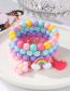 Fashion Mixed Macaron Geometric Color Bead Bracelet