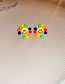 Fashion Color Colorful Smiley Crystal Flowers Earrings
