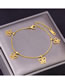 Fashion Necklace+bracelet Titanium Steel Hollow Out Butterfly Snake Bone Chain Necklace Bracelet Set