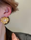 Fashion Gold Pearl Shell Stud Earrings