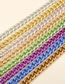 Fashion Purple Metal Geometric Chain Necklace
