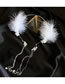 Fashion Headband - Silver (tassel) Feather Flower Pearl Tassel Double Layer Headband