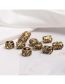 Fashion Ancient Gold-10pcs Metal Geometric Braiding Rings