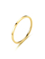 Fashion Gold Titanium Brushed Round Ring