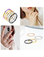 Fashion Silver-2mm-inner And Outer Balls Titanium Steel Geometric Circle Plain Hoop Ring