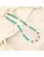 Fashion 8# African Pine King Stone Geometric Stone And Pearl Beaded Necklace