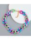 Fashion Color Alloy Geometric Chain Necklace