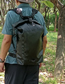 Fashion Black Upgrade Pvc Large Capacity Mountaineering Backpack