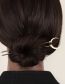 Fashion Silver Alloy Geometric Crescent U-shaped Hairpin