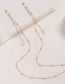 Fashion Pentagram Pearl - Gold Titanium Steel Geometric Ball Chain Five-pointed Star Glasses Chain