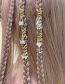 Fashion Bronze Alloy Diamond Crown Butterfly Letter Love Lock Braided Hair Buckle Set