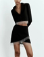 Fashion Black Torter Woven Son Irregular Skirt