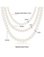 Fashion 8# Pearl Beaded Multi -layer Necklace