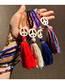 Fashion 8# Crystal Beaded And Peaceful Runes Love Long Tassel Hanging Chain