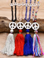 Fashion 10# Crystal Beaded And Peaceful Runes Love Long Tassel Hanging Chain