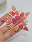 Fashion Gold Alloy Cherry Blossom Brooch