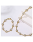 Fashion Golden Lianxin Bracelet Copper Gold -plated Loving Bracelet