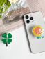 Fashion Alloy Bracket-transparent-four-leaf Grass Alloy Clover Mobile Phone Airbag Support