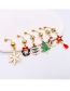 Fashion D Stainless Steel Inlaid Dripping Oil Christmas Tree Pat The Navel Nail