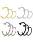 Fashion A Steel Color Stainless Steel Puncture C -nasal Ring