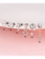 Fashion Silver 6# Titanium Steel Inlaid Moon Streaming Speed ??strite Earrings