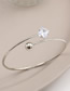 Fashion Silver Alloy Diamond Geometric Opening Bracelet