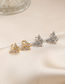 Fashion Gold Alloy Inlaid Diamond Butterfly Ear Clip