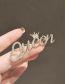 Fashion Letter Brooch Alloy Diamond Letters Brooches
