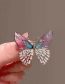 Fashion Butterfly Brooch Metal Inlaid Diamond Butterfly Brooch