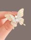 Fashion Butterfly Brooch Alloy Inlaid Droplet Oil Butterfly Brooch