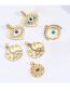 Fashion Gold-7 Pure Copper Eyes Palm Jewelry Accessories