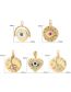 Fashion Color Copper Drip Oil Inlay Eye Jewelry Accessories