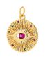 Fashion Gold-3 Copper Inlaid Diamond Eye Round Brand Accessories Accessories
