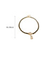 Fashion Necklace - Gold Leather Chain Camellia Diamond Number Necklace