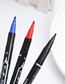Fashion 120 Oily Blue One Plastic Oil-based Double-ended Marker