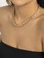 Fashion Gold Metal Watch Chain Necklace