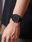 Fashion Golden Dot Scale Alloy Geometric Round Dial Watch