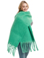 Fashion Milk Coffee Color Polyester Long Fringe Scarf