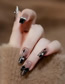 Fashion Mj-235 Dark Gradient Bow [phototherapy] (3 Pieces) Plastic Geometric Nail Art Patches